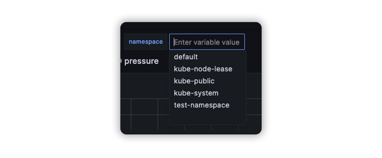 Grafana Variable Namespaces
